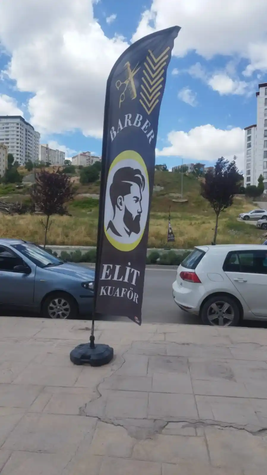 Erkek Kuaförü Yelken Bayrağı-25